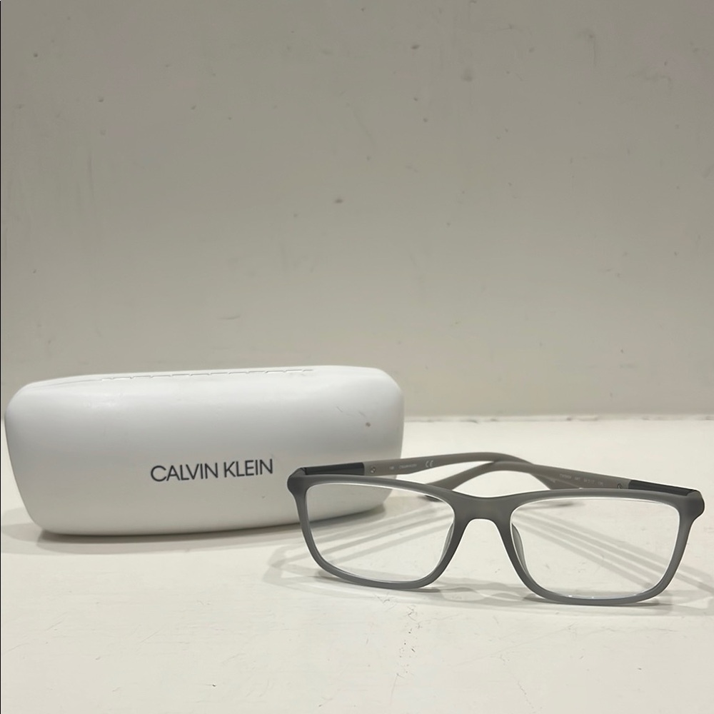 Calvin Klein Gray Eyeglasses with Case